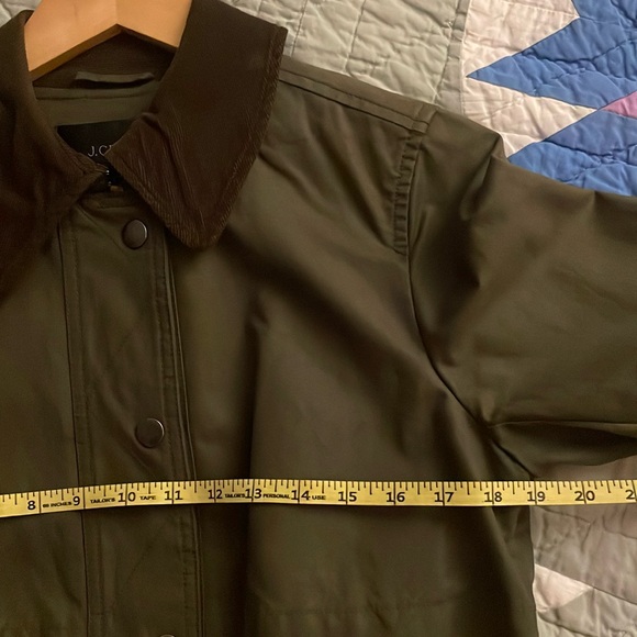 [J Crew] Waxed Cotton Belted Trench Coat - Picture 5 of 10